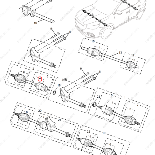 MG CV Boot OEM 10368329 FOR  MG HS RX5