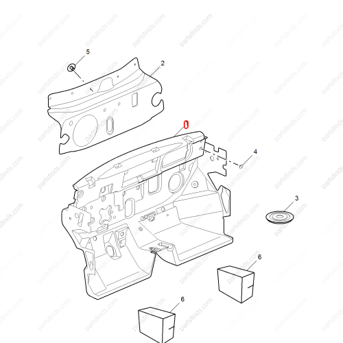 MG Firewall insulation cotton OEM 10854149 FOR  MG ZS