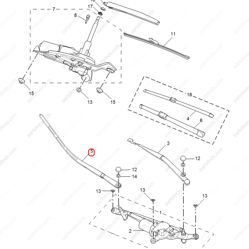 MG Wiper arm OEM 10316864 FOR  RX5 MG GS