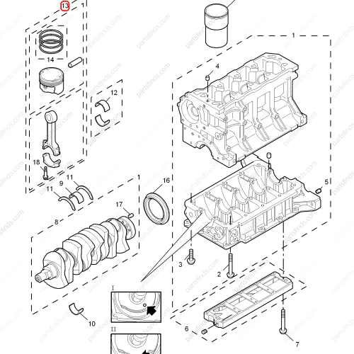 MG Piston OEM 10764494 FOR  MG550 MG6