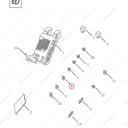 GEELY Fuses OEM 3722522001 / 1037000319 FOR  Emgrand GT