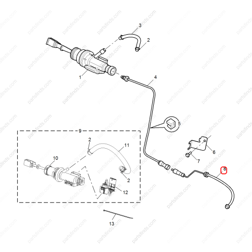 MG Clutch oil pipe OEM 10358363 FOR  RX5 MG GS