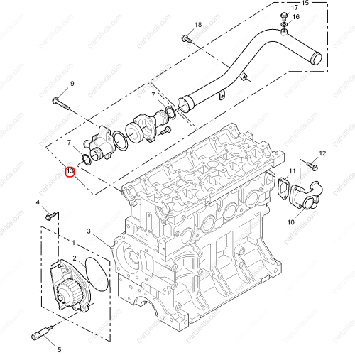 MG Thermostat assembly OEM 10009997 FOR  MG550 MG6