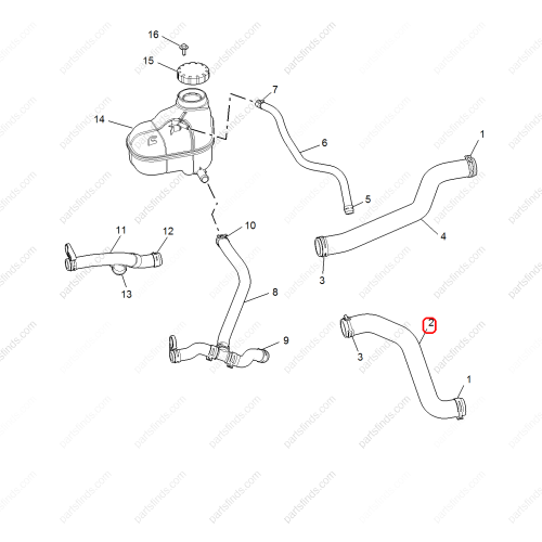 MG Water pipe OEM 30109039 FOR  MG5 MG GT