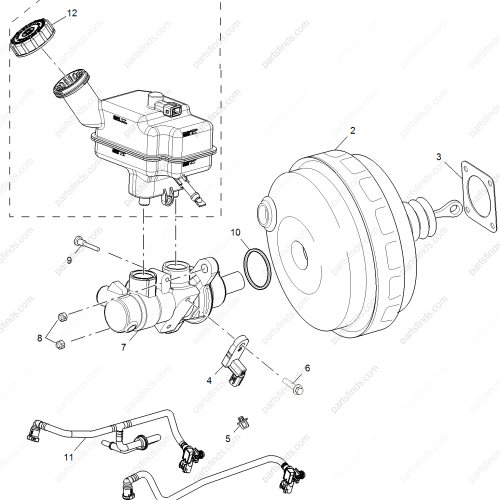 MG Brake fluid reservoir OEM 10171630 FOR  MG HS RX5 MG GS