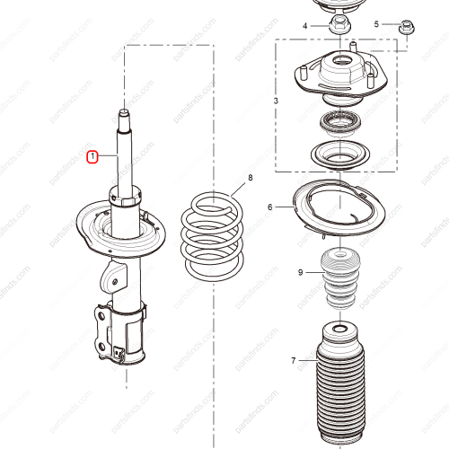 MG Shock absorber OEM 10037911 FOR  MG5