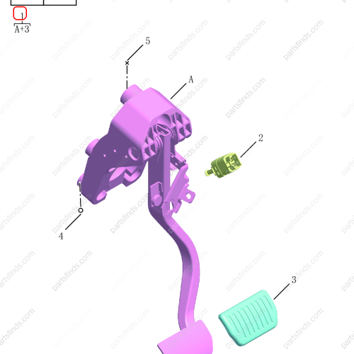 GEELY Brake pedal OEM 4076029300 / 8891101296 FOR  Binrui