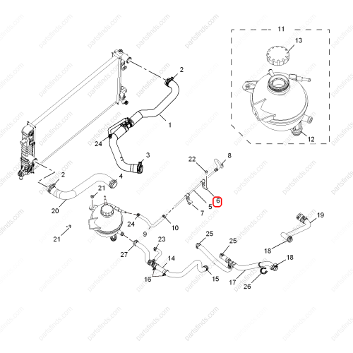 MG Water pipe bracket OEM 24109641 FOR  MG HS RX5 MG GS