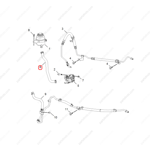 MG Power steering pump oil pipe OEM 50015838 FOR  MG350