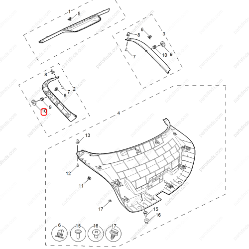 MG Nut OEM 10443857 FOR  MG6