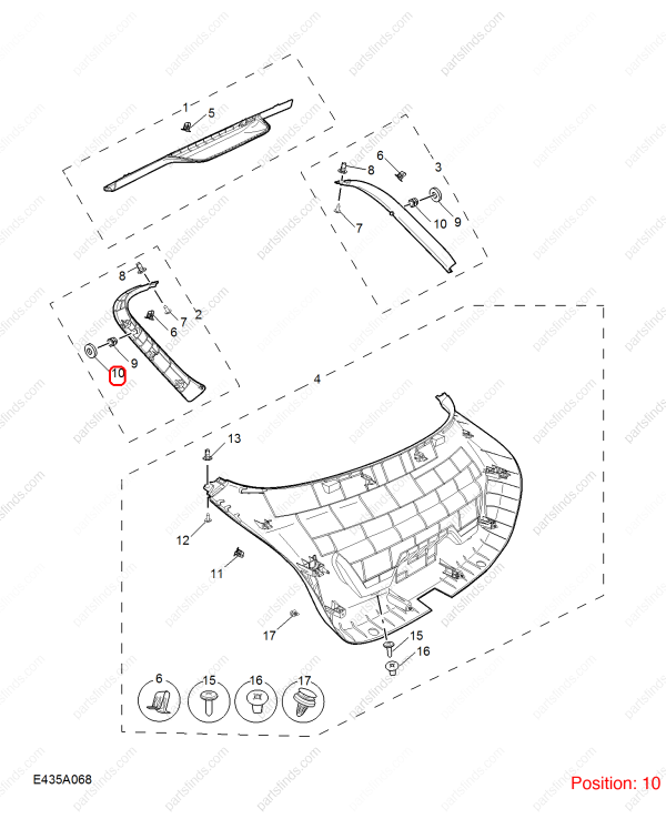 MG Nut OEM 10443857 FOR MG6