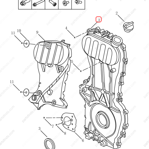 GEELY Engine Timing Chain Cover Plate OEM 1048002400 / 1016053988 FOR  Emgrand X7 Sport