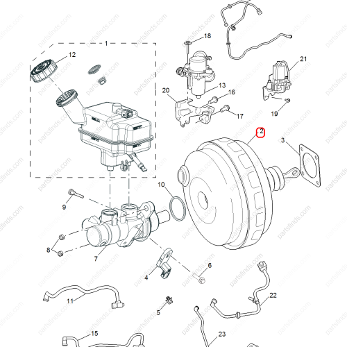 MG Brake booster OEM 10817113 FOR  MG HS