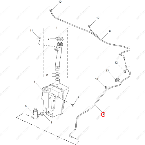 MG Wiper spray pipe OEM 10425112 FOR  MG5 MG GT