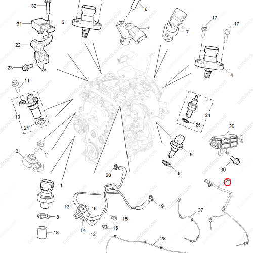 MG Smoke particle sensor OEM 10143518 FOR  MG HS