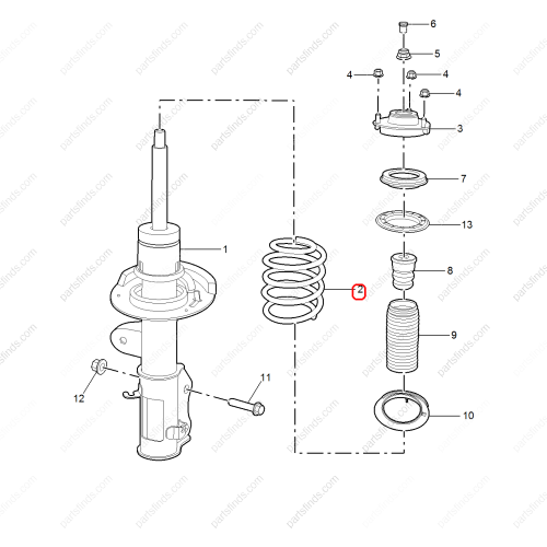 MG Shock absorber spring OEM 10578846 FOR  MG6