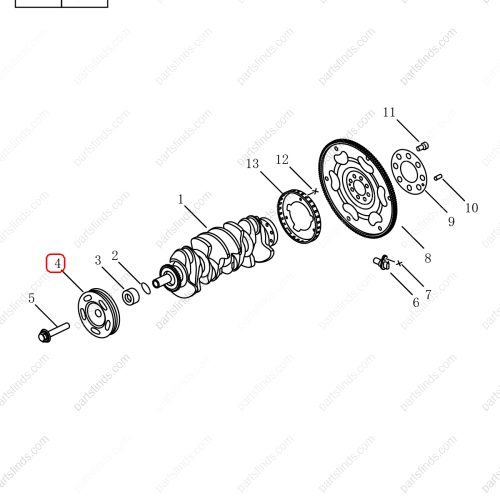 GEELY Crankshaft pulley OEM 1040003800 / 1016053802 FOR  OKAVANGO Emgrand X7 Sport