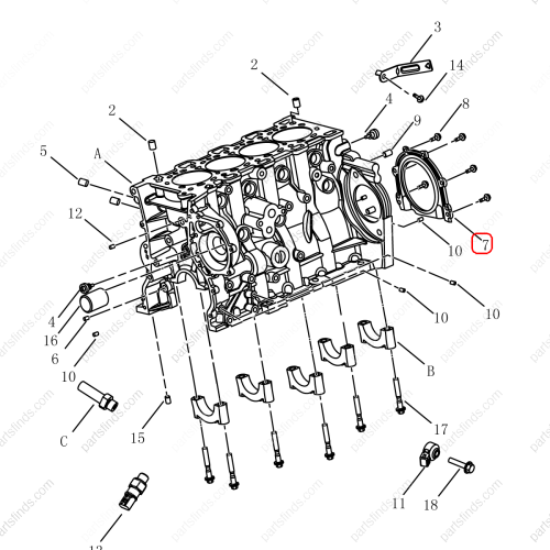 GEELY Crankshaft Sealing Rear Cover OEM 1033022900 / 1016051335 FOR  Emgrand