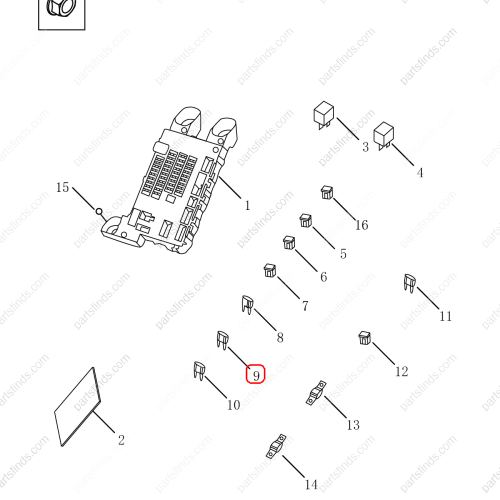 GEELY Fuses OEM 7075002700 / 1067030081 FOR  Emgrand GT Emgrand X7 Sport