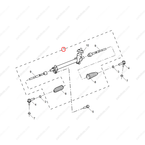 MG Steering gear OEM 10370406 FOR