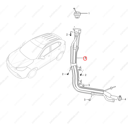 MG Fuel filling pipe OEM 10094319 FOR  MG GS