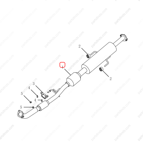 GEELY Three-way catalytic converter OEM 2056002600 / 1066030083 FOR  Emgrand GT