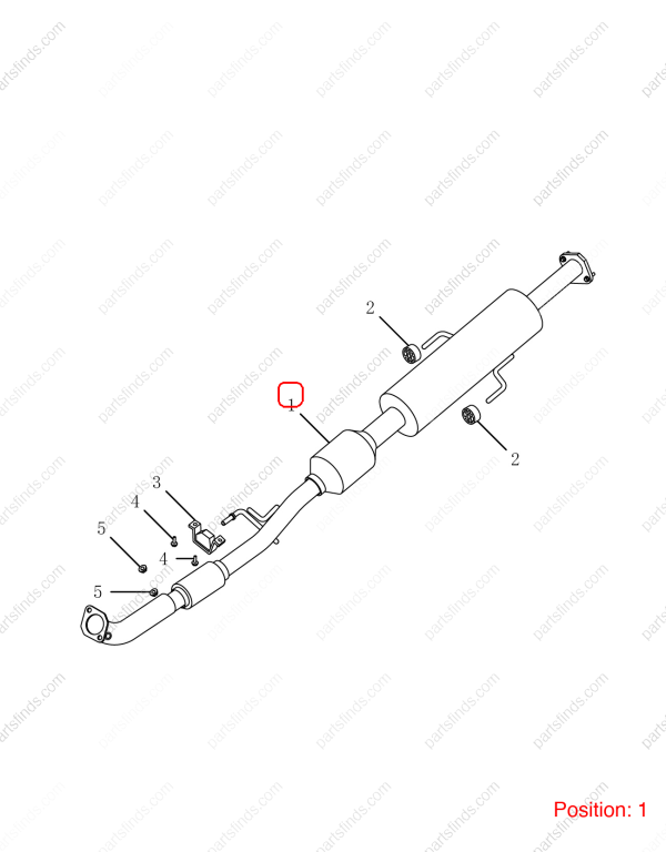 GEELY Three-way catalytic converter OEM 2056002600 / 1066030083 FOR Emgrand GT