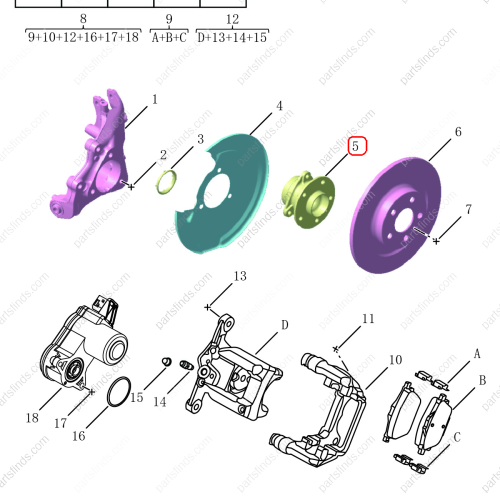 GEELY Wheel bearing OEM 4050072300 / 8888798888 FOR  Tugella