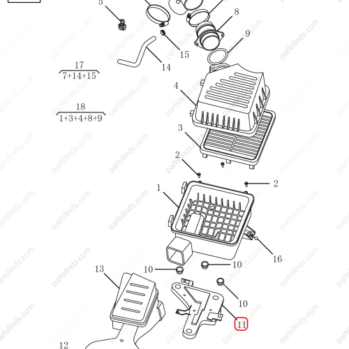 GEELY Air Filter Housing Bracket OEM 2032025800 / 1016017750 FOR  Emgrand GT