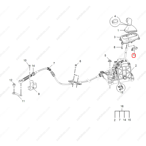 MG Gear position display OEM 10668832 FOR