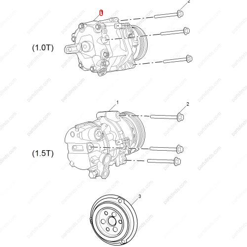 MG A/C Compressor OEM 10070083 FOR  MG6 MG HS