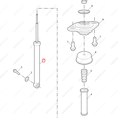 MG Shock absorber OEM 10242400 FOR  MG ZS