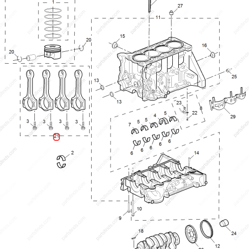 MG Connecting rod OEM 10250470 FOR  MG6 MG5 MG HS MG GT RX5