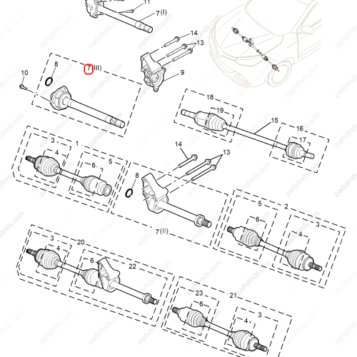 MG Half shaft bridge shaft OEM 10108541 FOR  MG GS