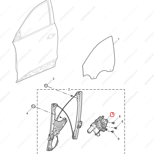 MG Window Lift Motor OEM 10304127 FOR  MG HS