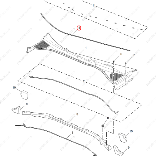 MG Rubber strip OEM 10301033 FOR  MG6