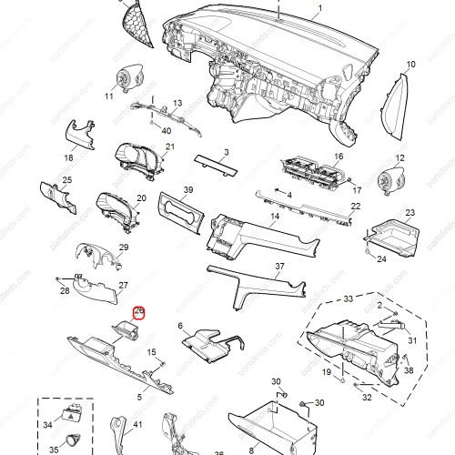 MG STORAGE COMPARTMENT  OEM 10403928 FOR  MG6