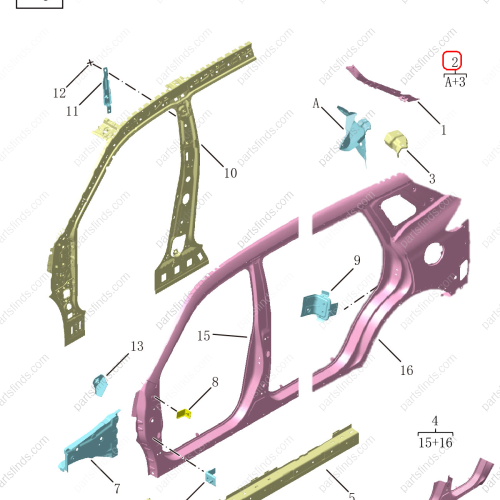 GEELY Rear taillight bracket OEM 5038008500C15 / 101203061901C15 FOR  Emgrand X7 Sport