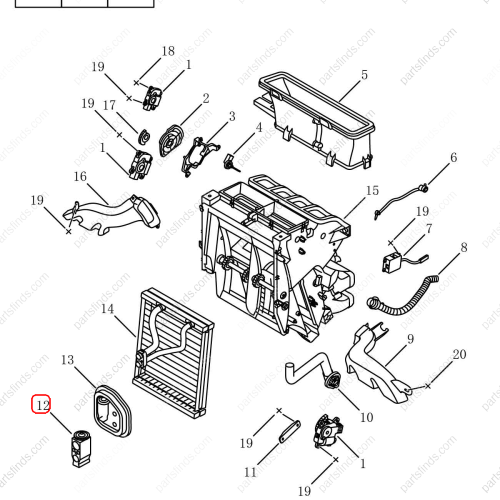 GEELY Expansion valve OEM 8020032000 / 6600161404 FOR  Tugella