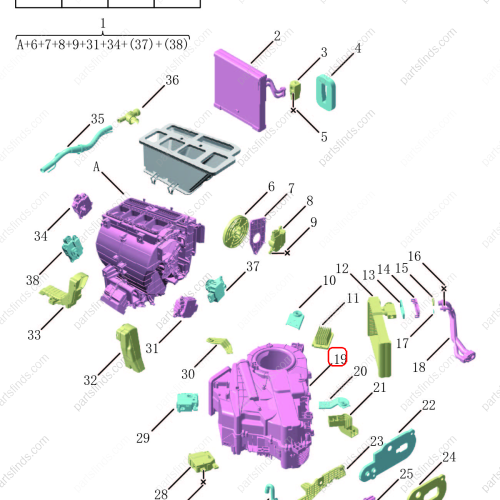 GEELY Blower housing OEM 8020040000 / 8889452206 FOR  OKAVANGO