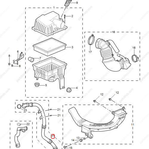 MG Turbocharger pipe OEM 10236503 FOR  MG ZS