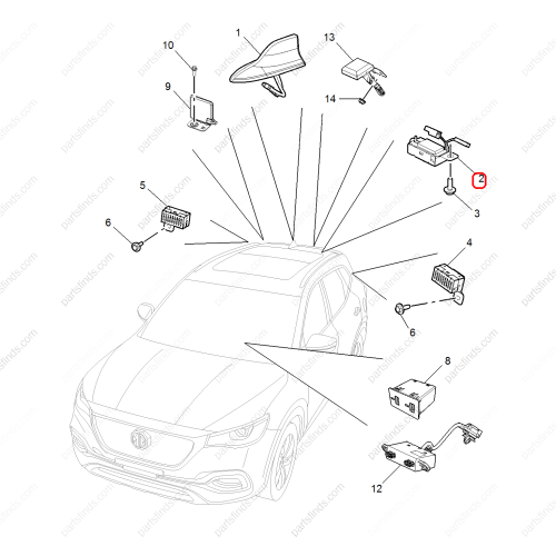 MG Signal amplifier OEM 10306151 FOR  MG HS RX5