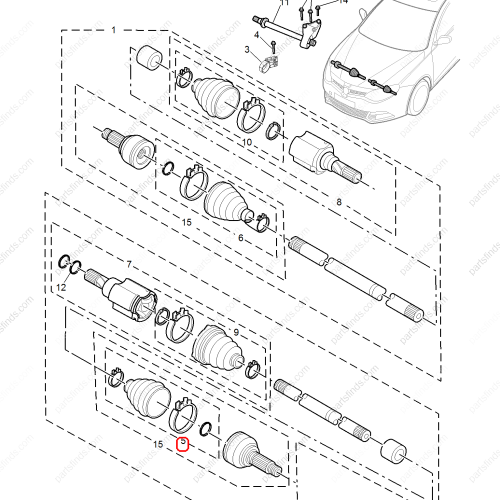 MG CV Boot OEM 10385795 FOR  MG6