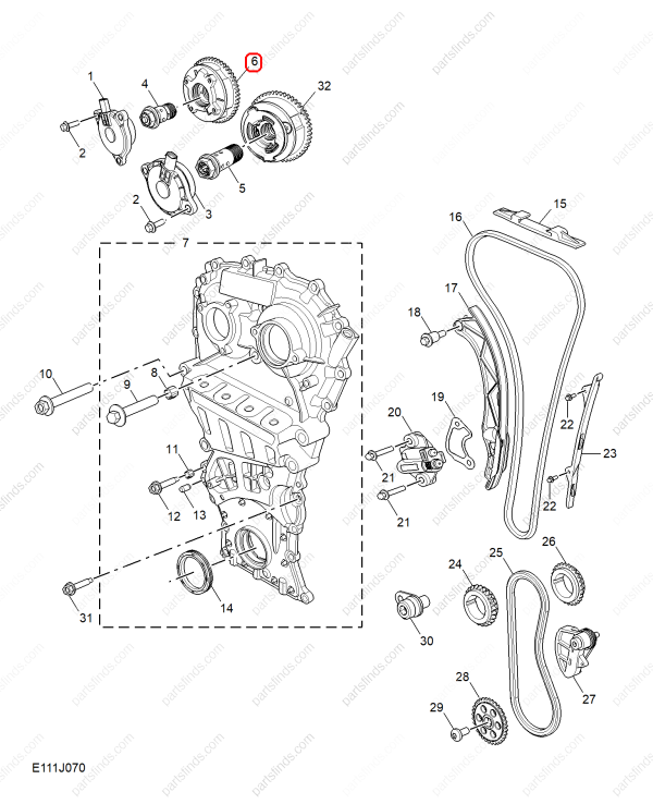 MG Camshaft adjuster OEM 10719075 FOR  MG5