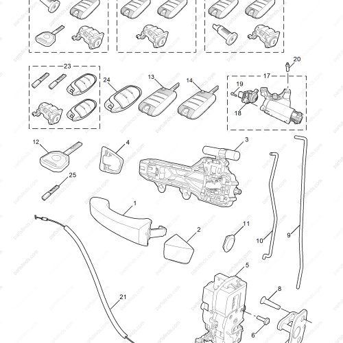 MG Full car lock OEM 10234016 FOR  MG ZS