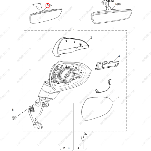 MG Interior mirror OEM 10766063 FOR  MG5 MG HS MG GT