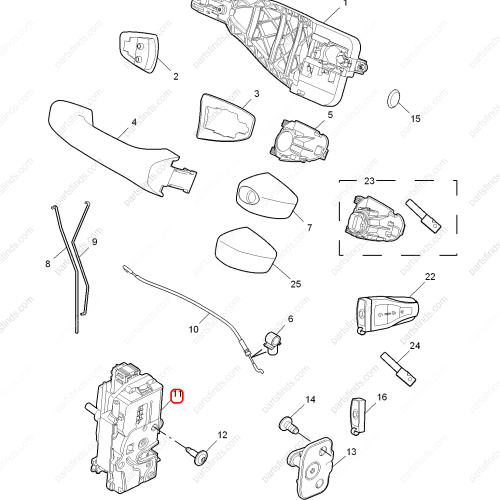 MG Door Lock OEM 10090273 FOR  MG550 MG350 MG6 MG5