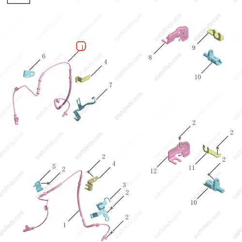 GEELY ABS sensor OEM 4061001800 / 1014030422 FOR  Emgrand GT