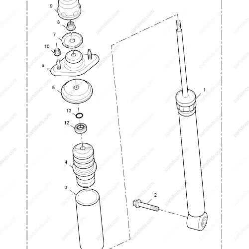 MG Shock absorber assembly OEM 10012704 FOR  550 MG 6