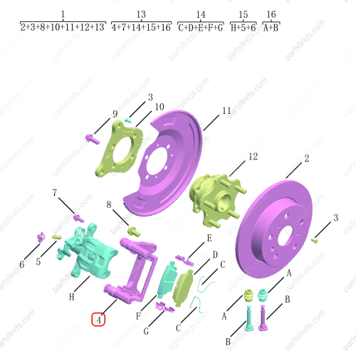 GEELY Bracket OEM 4050039100 / 1114000274 FOR  Binrui